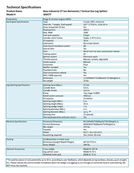 Boss 16 Ton Dual Action Gas Log Splitter