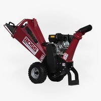 Boss 4 Inch 7hp Gas Briggs & Stratton Powered Chipper Shredder with Dual Belt Drive