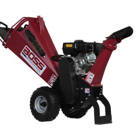 Boss 4 Inch 7hp Gas Briggs & Stratton Powered Chipper Shredder with Dual Belt Drive