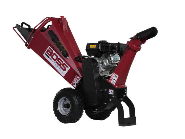 Boss 4 Inch 7hp Gas Briggs & Stratton Powered Chipper Shredder with Dual Belt Drive