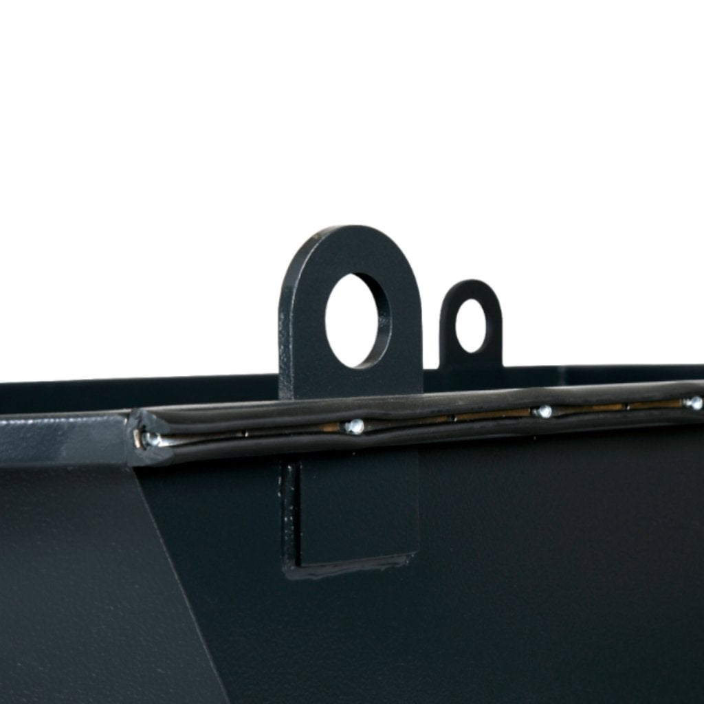 Close up of th eyeholes of an armorgard rt400 rubble truck on a white background