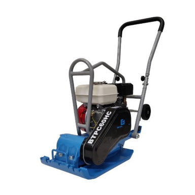 Beton Trowel 14 inch Plate Compactor with blue platform and visible brand name on a white background
