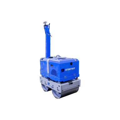 Blue Beton Trowel 28 Inch Vibratory Roller on a white background