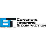 Logo for Beton Trowel that Says 'concrete finishing and compaction' on a white background