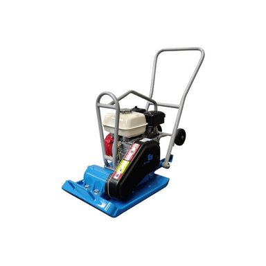 Blue BT 17 Inch Forward Plate Compactor with a white background