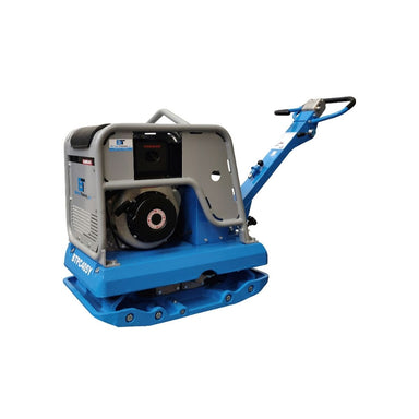 Blue BT 20 in Reversible Plate Compactor on a white background
