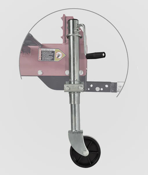 Boss Industrial Wheeled Trailer Jack Stand for Log Splitter - Compatible Models: GD20T24