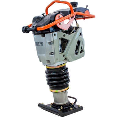 Brave 4496 lbs Tamping Rammer with orange handle on a white background