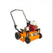 Orange BravePro Power Rake Dethatcher with a red engine on a white background