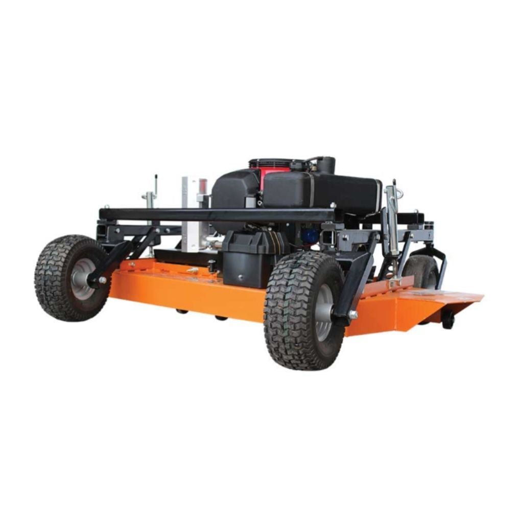 Brave BRPFC112HE finish cut mower on a white background