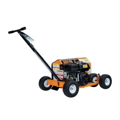 Orange and black bravepro 7 inch trencher on a white background