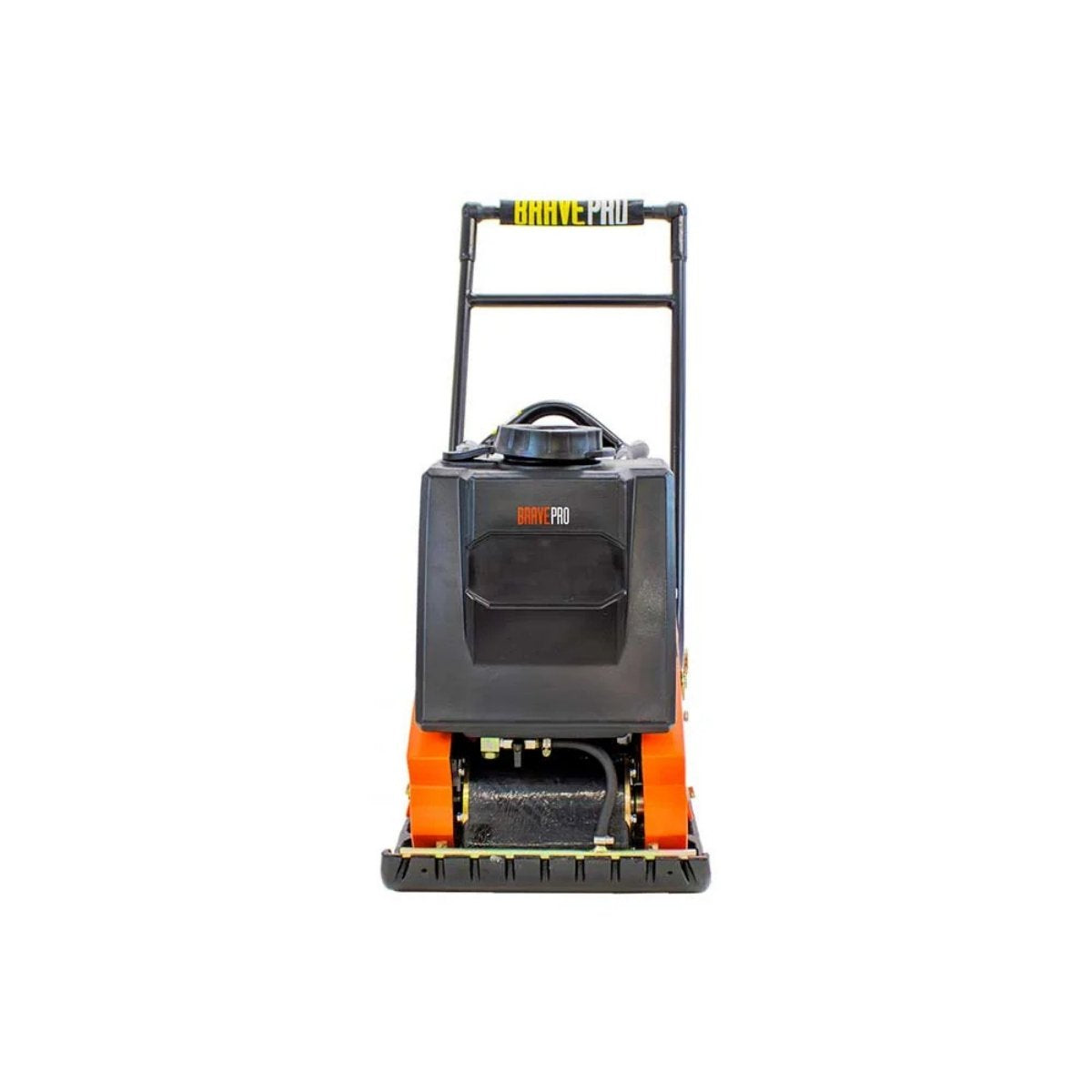 Black and orange brave plate compactor BRPFP135H on a white background