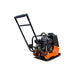Orange and black Bravepro 16 inch plate compactor BRPFP135H on a white background