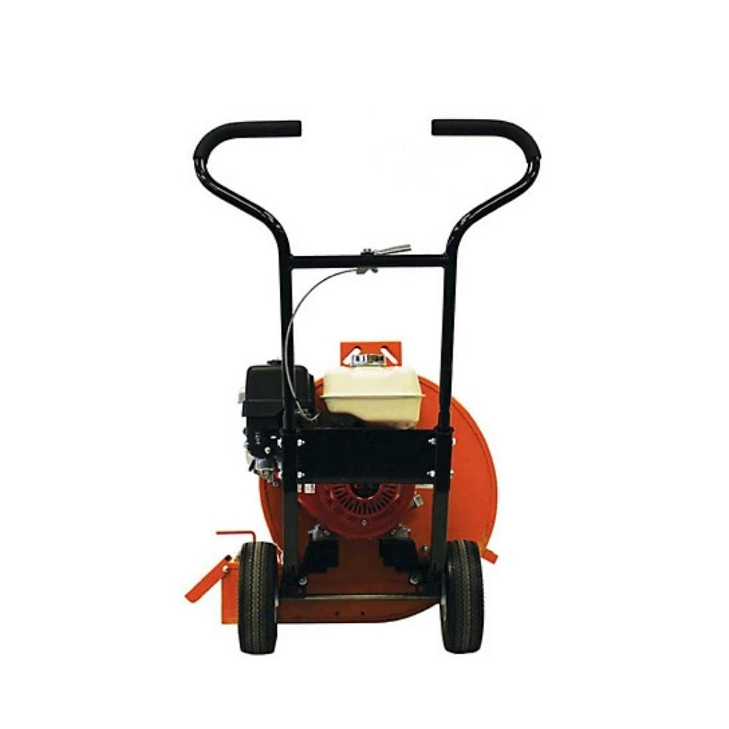 Orange and black Brave Walk Behind Blower BRPB160H on a white background