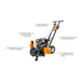 Illustration of a brave star blade lawn edger with features highlighted on a white background