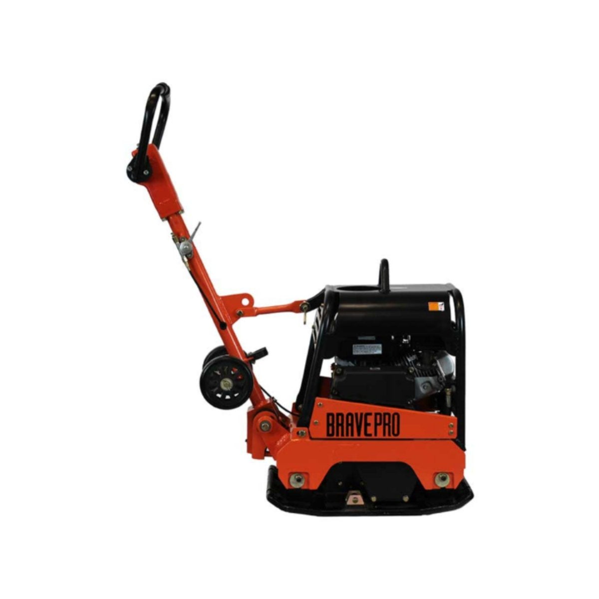 Orange BravePro plate compactor BRPRP210H on a white background