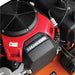 Close-up of a Honda GXV 650 engine on a brave 60 inch tow behind finish cut mower