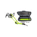 Green MiniTrencher Sibore Drill Full Package and parts on a white background