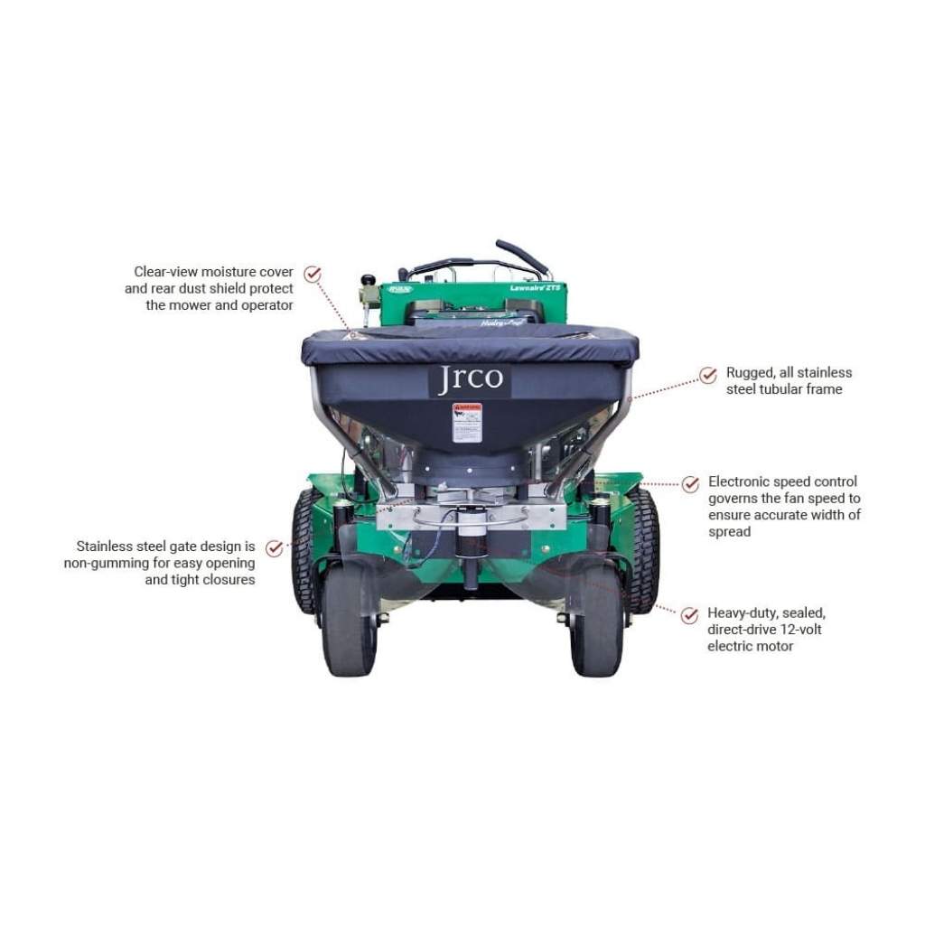 jrco 504u with features highlighted on a white background