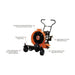 jrco 601 blower buggy with features highlighted on a white background