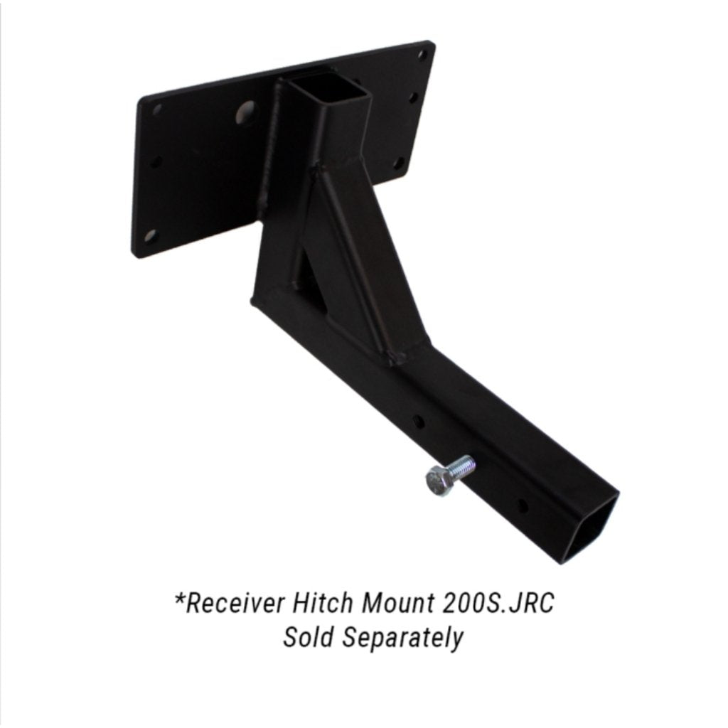 jrco 504u broadcast spreader metal receiver hitch mount on a white background