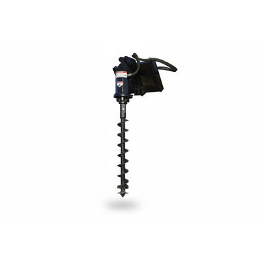 Loflin mini skid steer auger on a white background