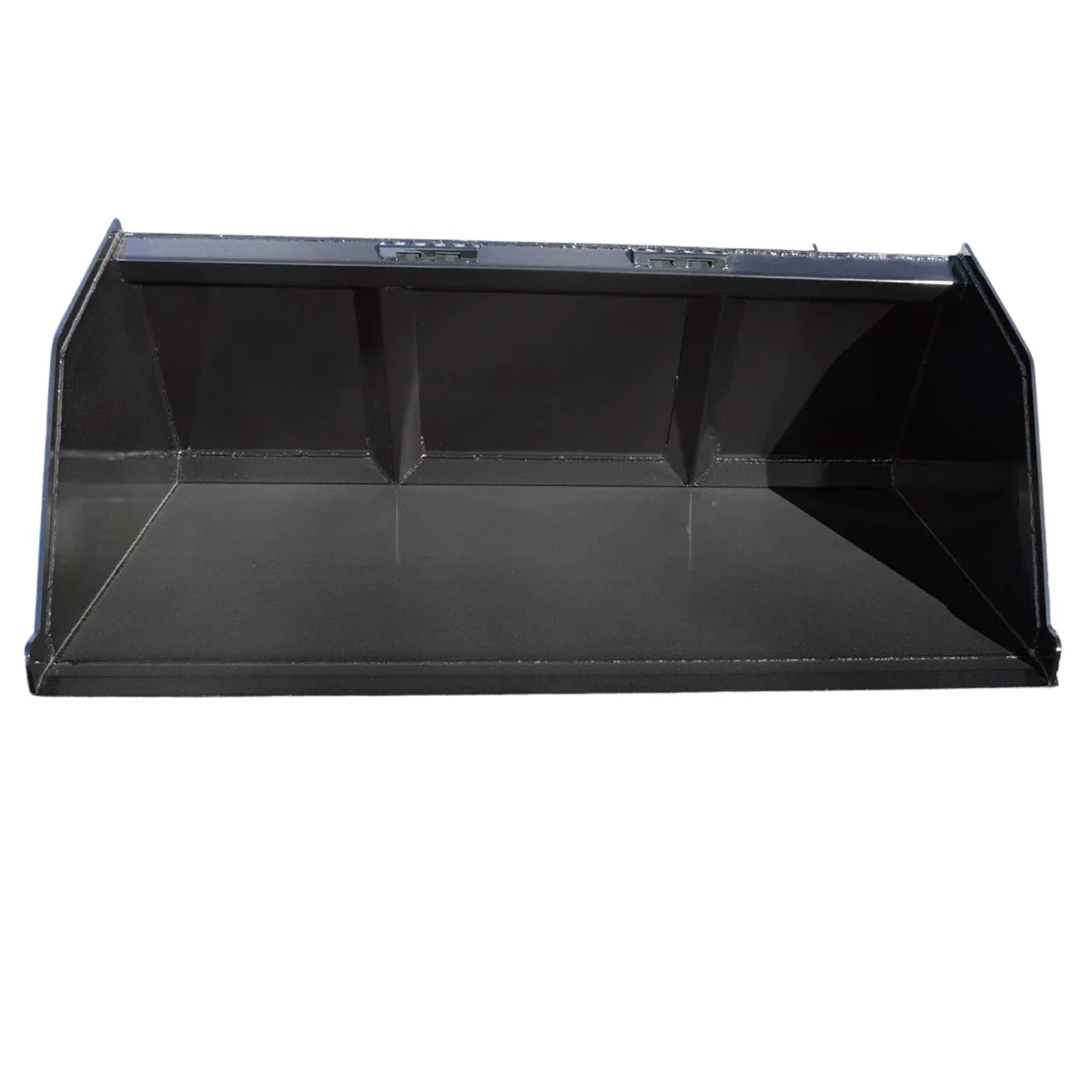 Black Loflin snow and litter bucket on a white background