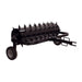 Black Maxim 48 spike aerator tow behind on a white background