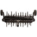 Black maxim 48 inch tow behind aerator on a white background
