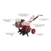 Maxim RMT55H 26 in. tiller with features highlighted on a white background