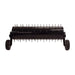 Black Maxim 48 inch tow behind spike aerator on a white background