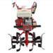 Red maxim RMT55H tiller machine on a white background