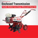 maxim RMT55H 26 inch Tiller with enclosed transmission on a red and white background