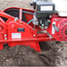 Red maxim RMT55H 26 in tiller machine on a dirt field