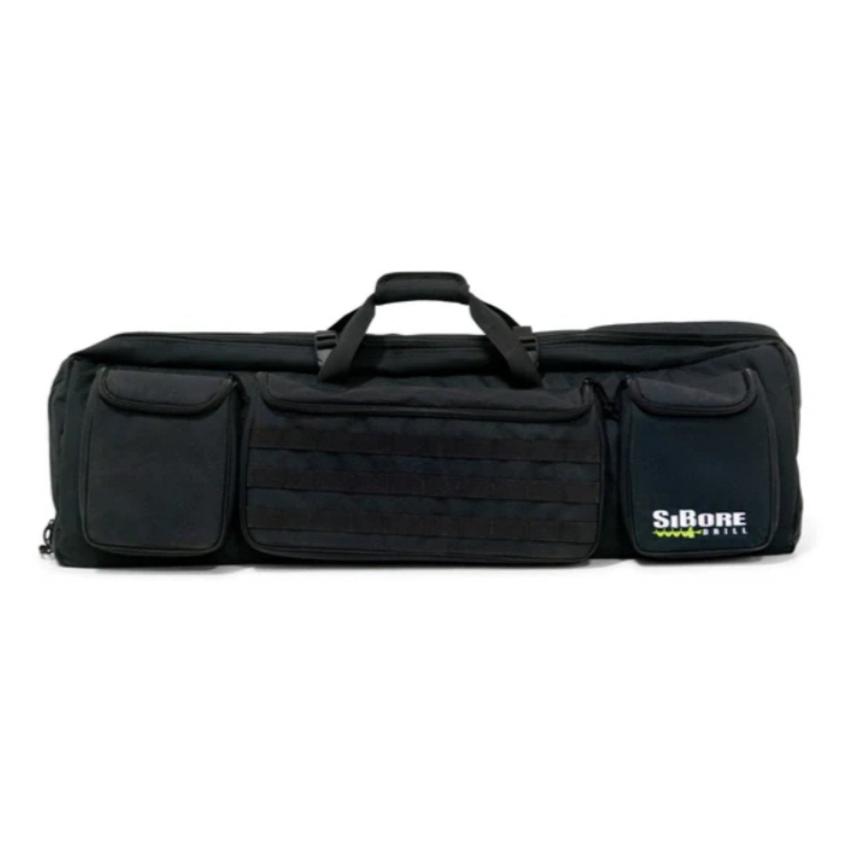 Black MiniTrencher Sibore Drill Full Package tactical bag with 'SiBone' branding on a white background