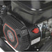 Close-up of a black engine with a red accent on a northstar 3100 psi pressure washer.