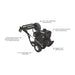northstar 3600 psi Pressure washer with features highlighted on a white background