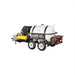 northstar hot water 4000 psi Pressure washer trailer with a white tank and black and red accents on a white background