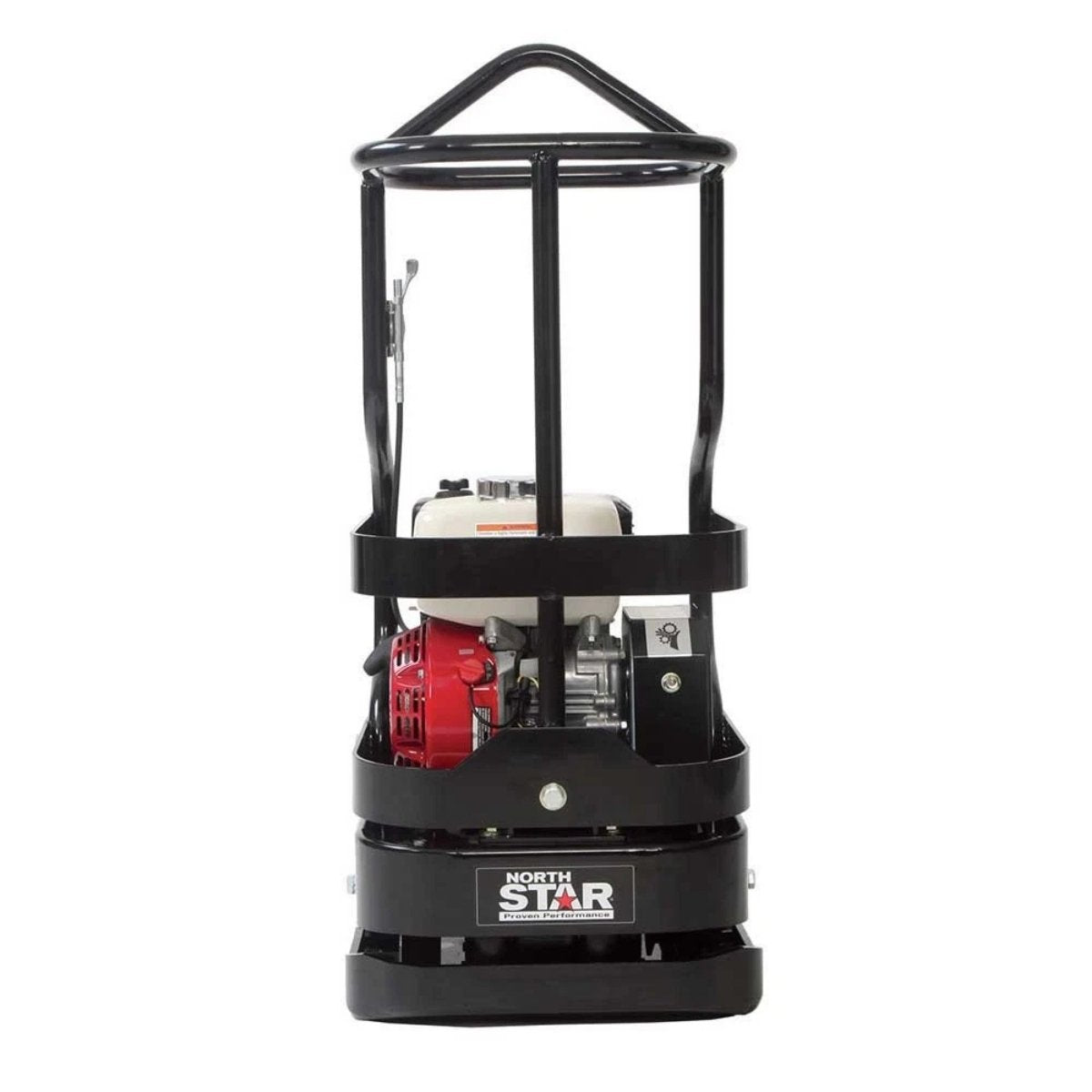 Black North Star tamping rammer honda gx160 on a white background