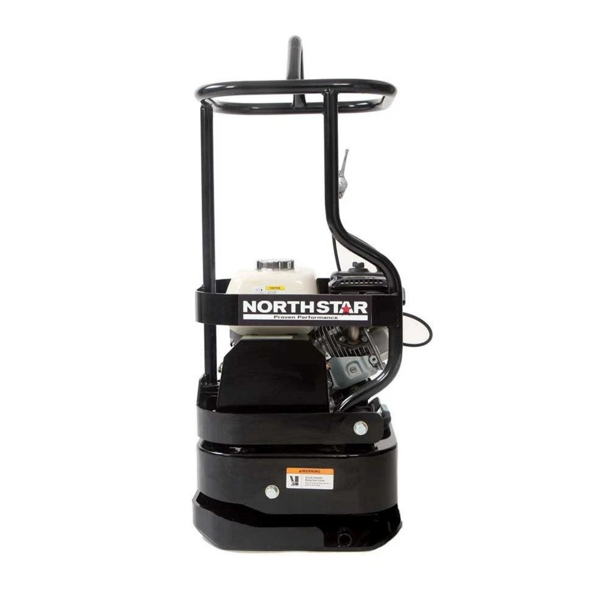 Black Northstar tamping rammer gx160 with 'Northstar' branding on a white background.