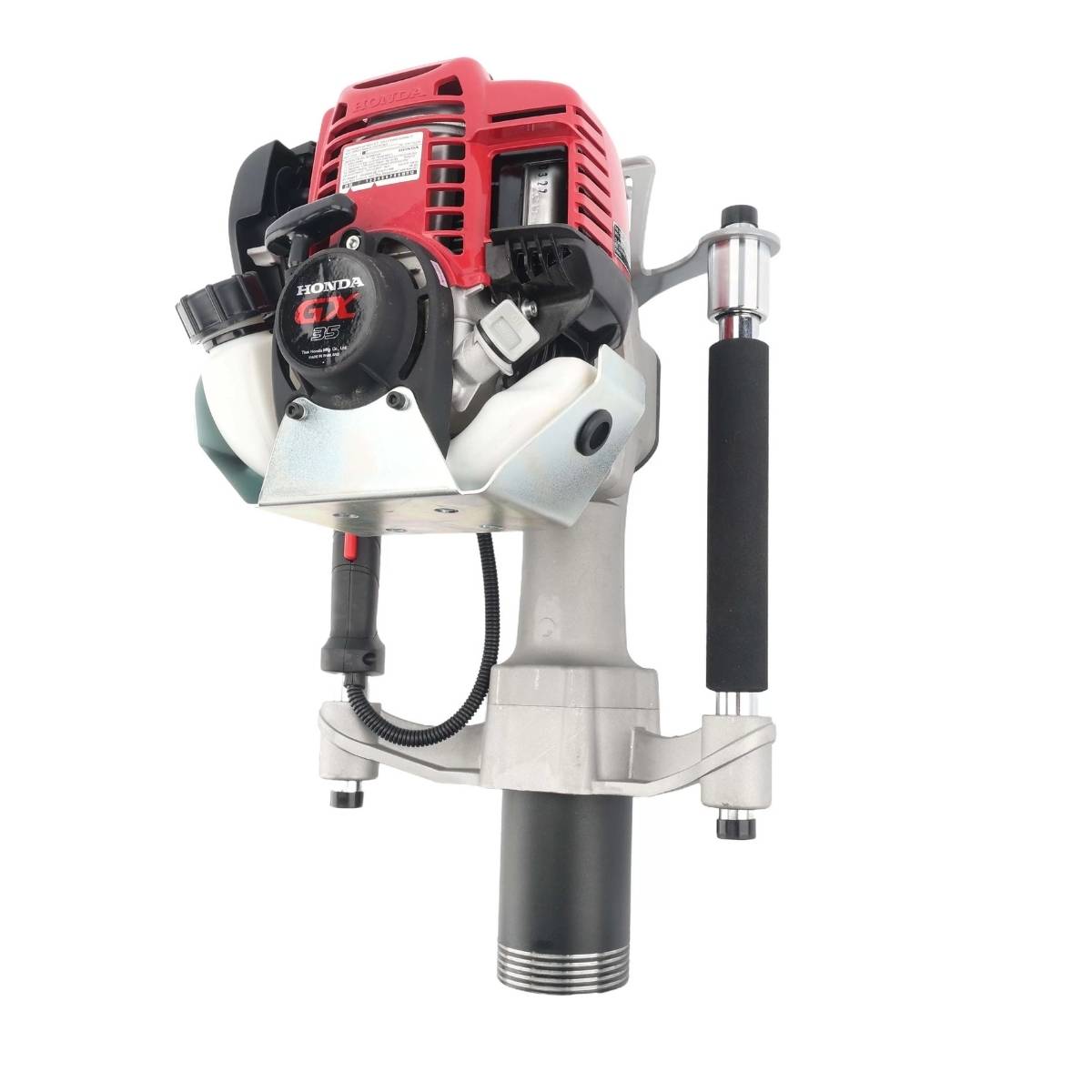 A titan gas post driver pgd3200 with a Honda gX35 engine on a white background