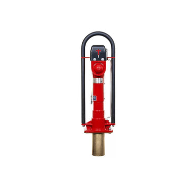 Red Titan post driver hydraulic post driver on a white background