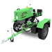 Green and black YardBeast LZ-705 Loogsplitter with 'Yard Beast' branding on a transparent background in horizontal position.