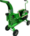 Green YardBeast 2510 wood chipper on a transparent background mouth view