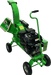 Green YardBeast 2510 wood chipper on a transparent background front view with engine showing