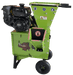Green Yard Beast 3in. Woodchipper shredder with Kohler engine on a white background front mouth and engine view with logo showing