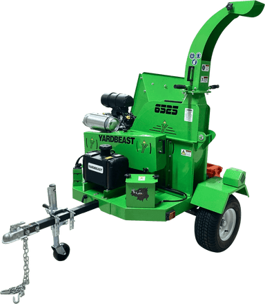 Green Yard Beast 6525 with 'Yardbeast' branding on a transparent background front view
