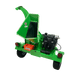 Green Yard Beast wood chipper 4521 on a transparent background mouth and engine back view