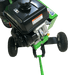 Close-up of a green and black Yard beast 3514 3.5in Woodchipper on a transparent background closeup engine view