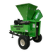 Green Yard Beast 2090 wood chipper on a transparent background left back side view